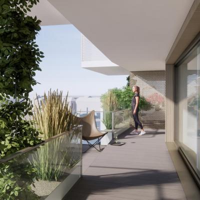 Powolnygasse in Donaustadt, Ansich von der Terasse – LCB Planung GmbH.