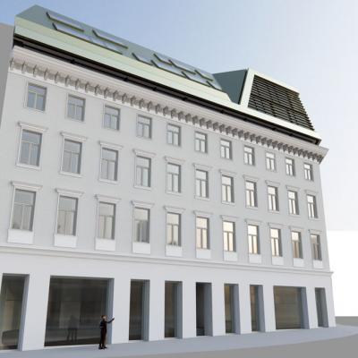 Favoritenstraße, LCB-Planung GmbH, Rendering - Ansicht Favoritenstraße