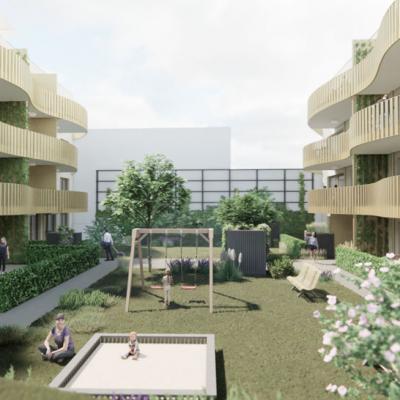 Vöslauer Straße, LCB-Planung GmbH, Rendering - Innenhof