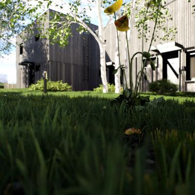 Obritzberg, LCB-Planung GmbH, Rendering - Nachbarschaftraum