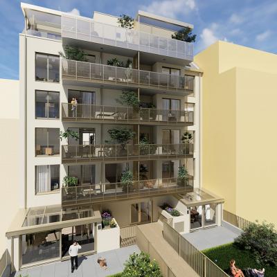 Lienfeldergasse, LCB-Planung GmbH, Rendering - Ansicht Innenhof