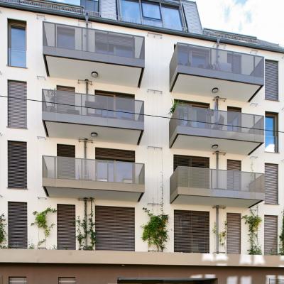 Straßenansicht der Lienfeldergasse, einem Wohnbau mit 14 Wohneinheiten im 16.Bezirk geplant von LCB Planung GmbH